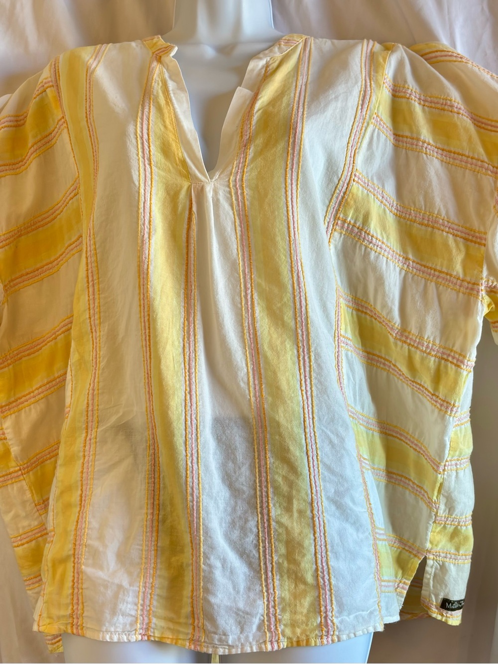 Matilda Jane Yellow, White & Pink Striped Tunic100% Cotton